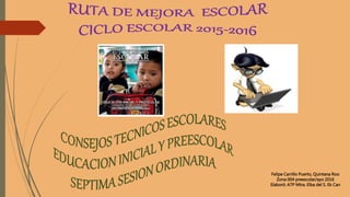 Felipe Carrillo Puerto, Quintana Roo
Zona 004 preescolar/ayo 2016
Elaboró: ATP Mtra. Elba del S. Ek Can
 