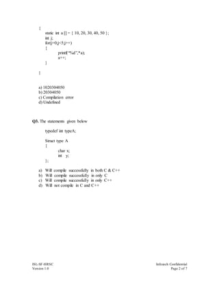 C test | PDF | Free Download