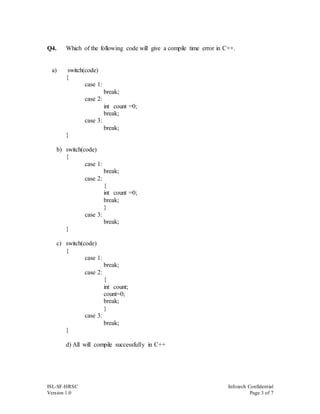 C test | PDF | Free Download