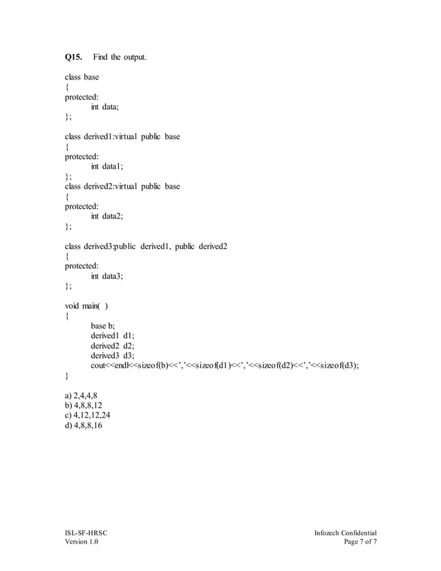 C test | PDF | Free Download