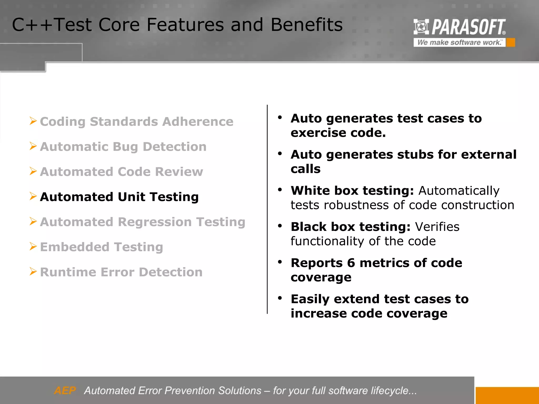 Introduction to Parasoft C++TEST | PPT