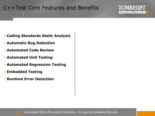 Introduction to Parasoft C++TEST | PPT