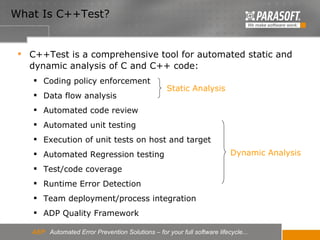 Introduction to Parasoft C++TEST | PPT