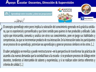 Apoyo Escolar Docentes, Dirección & Supervisión
 