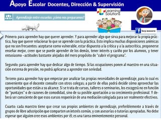 Apoyo Escolar Docentes, Dirección & Supervisión
 