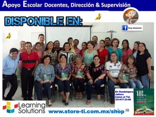 Evaluación del Desempeño Docente 1/5Apoyo Escolar Docentes, Dirección & Supervisión
www.store-ti.com.mx/shop
En Guadalajara,
Jalisco
Llama al Tel.
331417-33-66
 