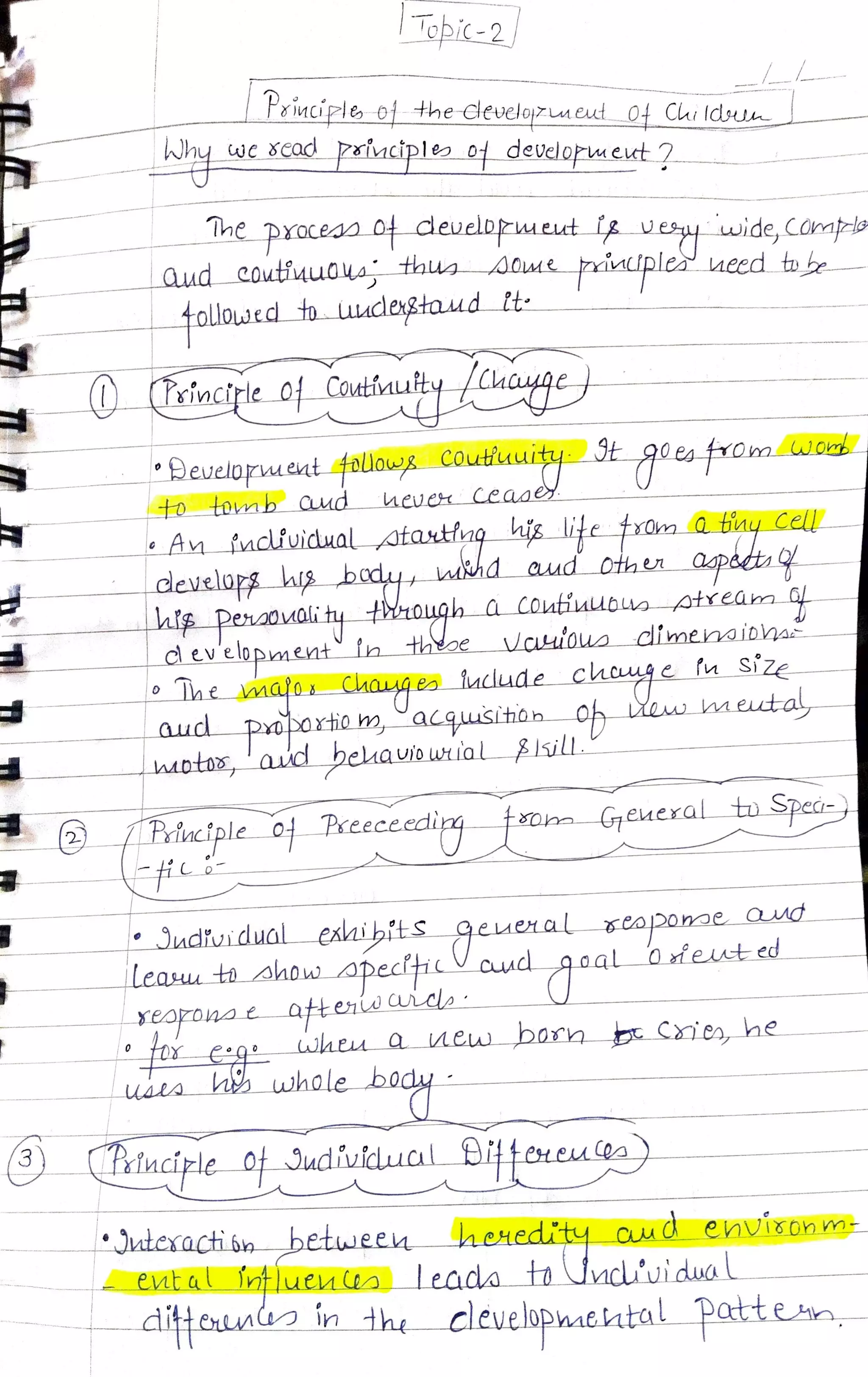 CTET Notes PRINCIPLE OF THE DEVELOPMENT OF CHILDREN(child development ...