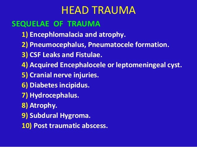 Head trauma diabetes