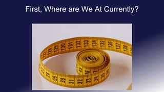 First, Where are We At Currently?
 