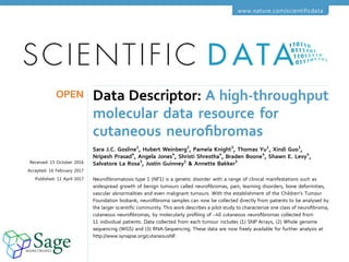 CTF 2017 Cutaneous Neurofibroma Resource Sage Bionetworks