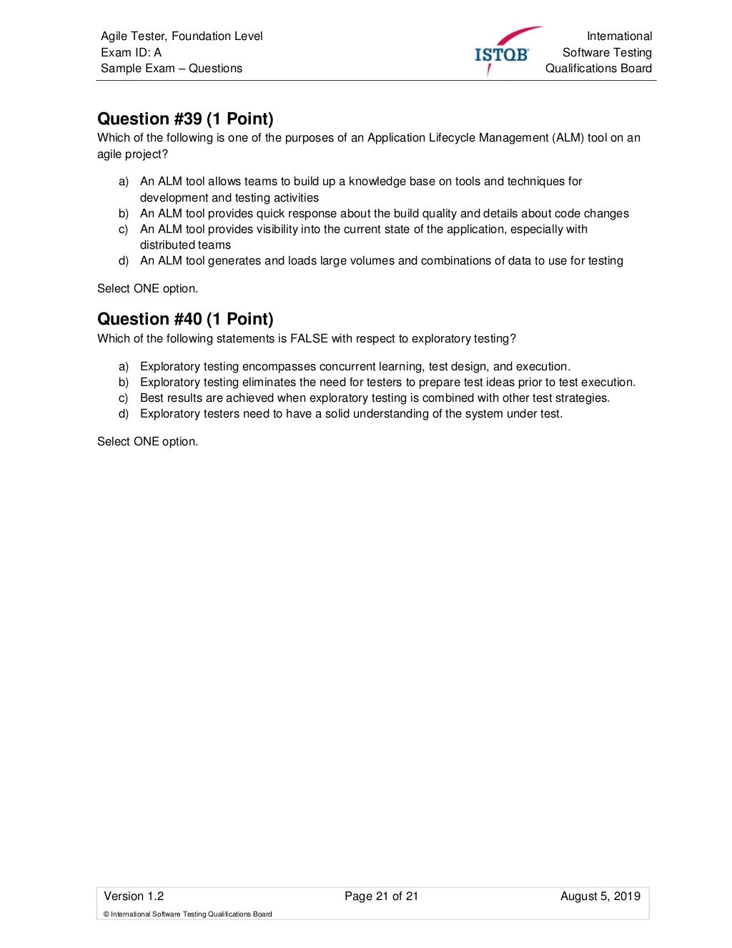 CTFL-AcT Online Tests