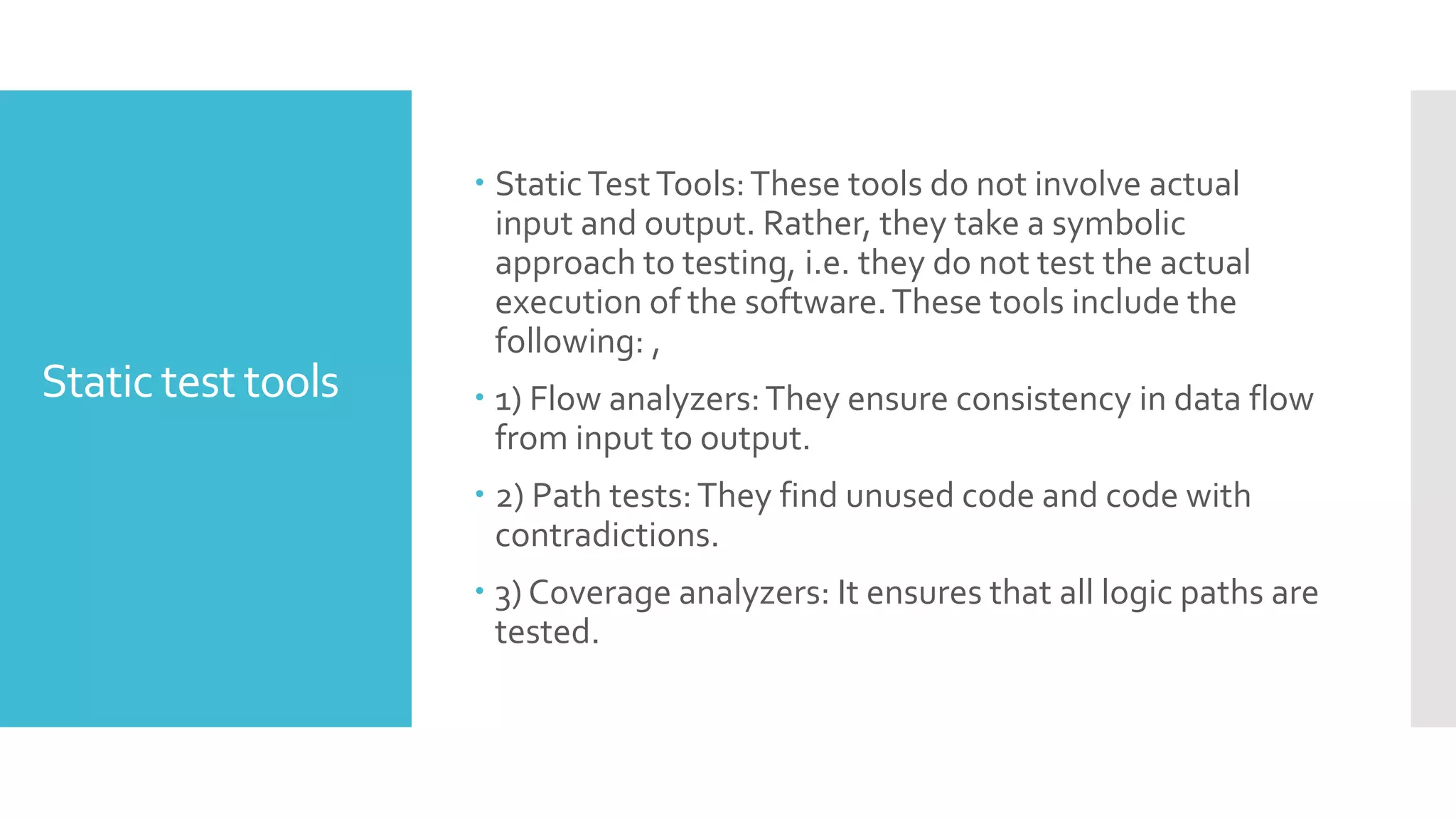 Types of review
Technical review
 It is less formal review
 It is led by the trained moderator but can also be led by
a technical expert
 It is often performed as a peer review without
management participation
 Defects are found by the experts (such as architects,
designers, key users) who focus on the content of the
document.
 In practice, technical reviews vary from quite informal
to very formal
 