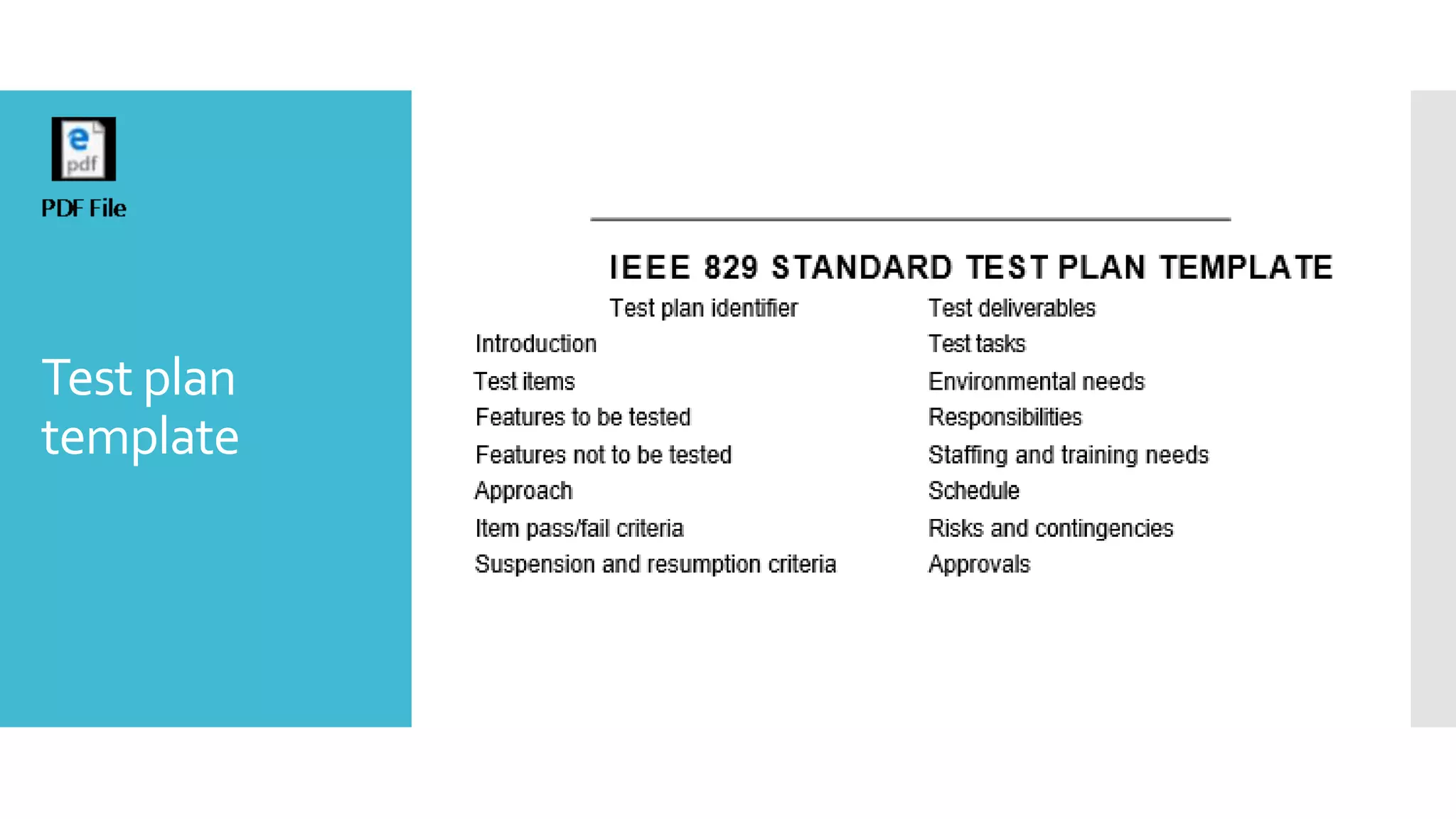 Test plan
template
 