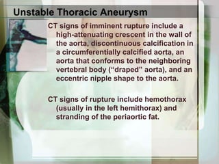 Type B DissectionA coronal reformatted image (left) and an axial image (right) CT show a type B aortic dissection extending from the aortic arch into the abdomen. Hemorrhage from recent rupture is seen in the left and right hemithoraxand in the mediastinum (arrow).