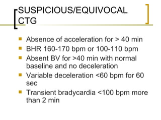 Cardiotocography (CTG) | PPT
