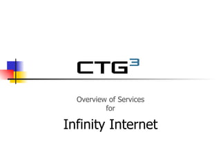 Overview of Services for Infinity Internet 