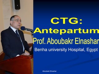 Aboubakr Elnashar
Benha university Hospital, Egypt
 