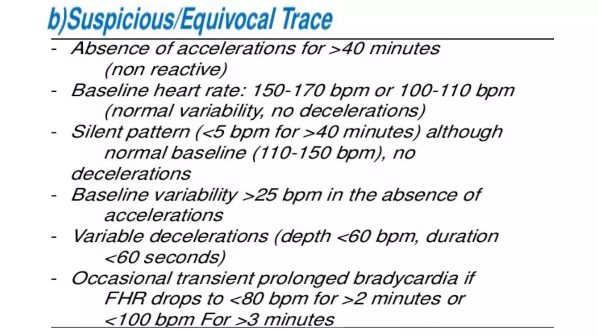 Ctg interpretation and mangment