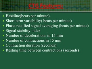 CTG lecture for undergraduates by Associate Prof.Dr Aisha Elbareg | PDF