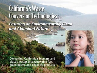 Converting California’s biomass and
plastic wastes into renewable fuel,
green power, and chemical products
 