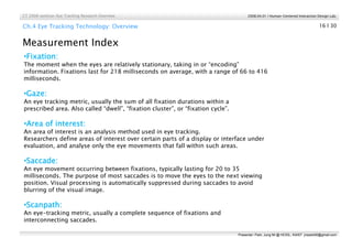 Eye Tracking Research