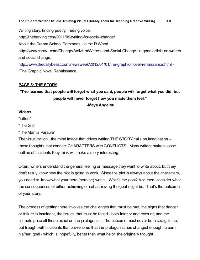 Creative writing change essay