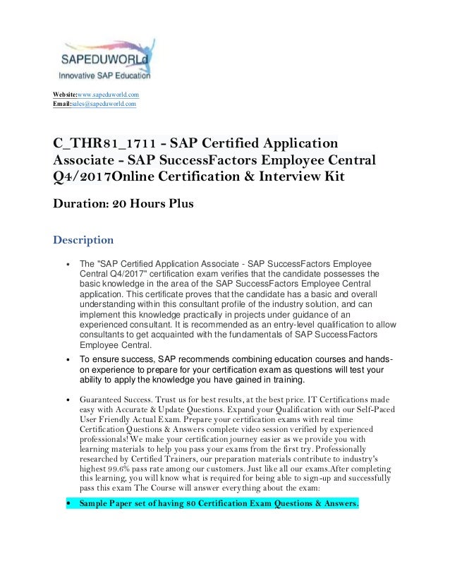 C-THR81-2311 Prüfungsvorbereitung