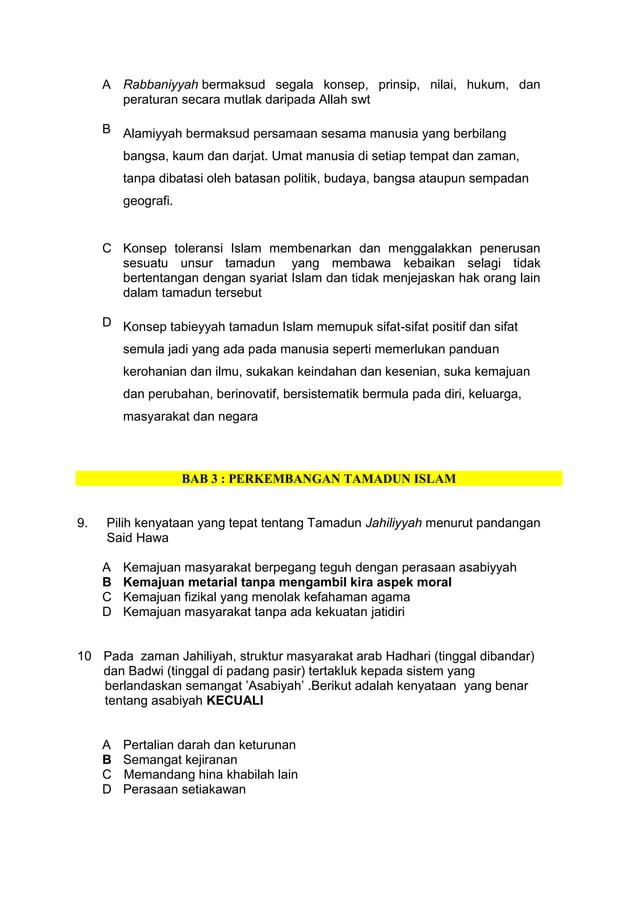 Contoh Soalan TITAS | PDF