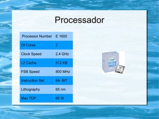 Preparada para Intel ®  Pentium  ®  Extreme/ Pentium  ®  D/ Pentium ® 4/ Celeron ® D Memória Dual-Channel DDR2 800/667/ 533 Áudio Intel® G965 /ICH8 