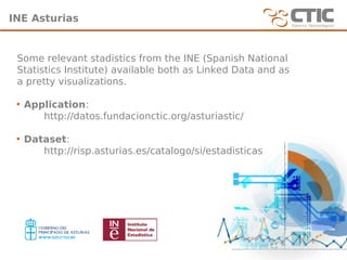 INE Asturias


 Some relevant stadistics from the INE (Spanish National
 Statistics Institute) available both as Linked Da...