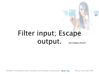 cTIC2009 - Segurança em Aplicações Web-based e RIA