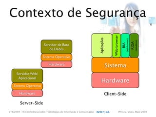 cTIC2009 - Segurança em Aplicações Web-based e RIA