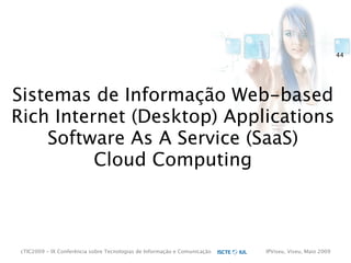 cTIC2009 - Segurança em Aplicações Web-based e RIA