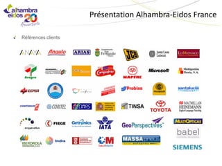 Présentation Alhambra-Eidos France

Références clients
 