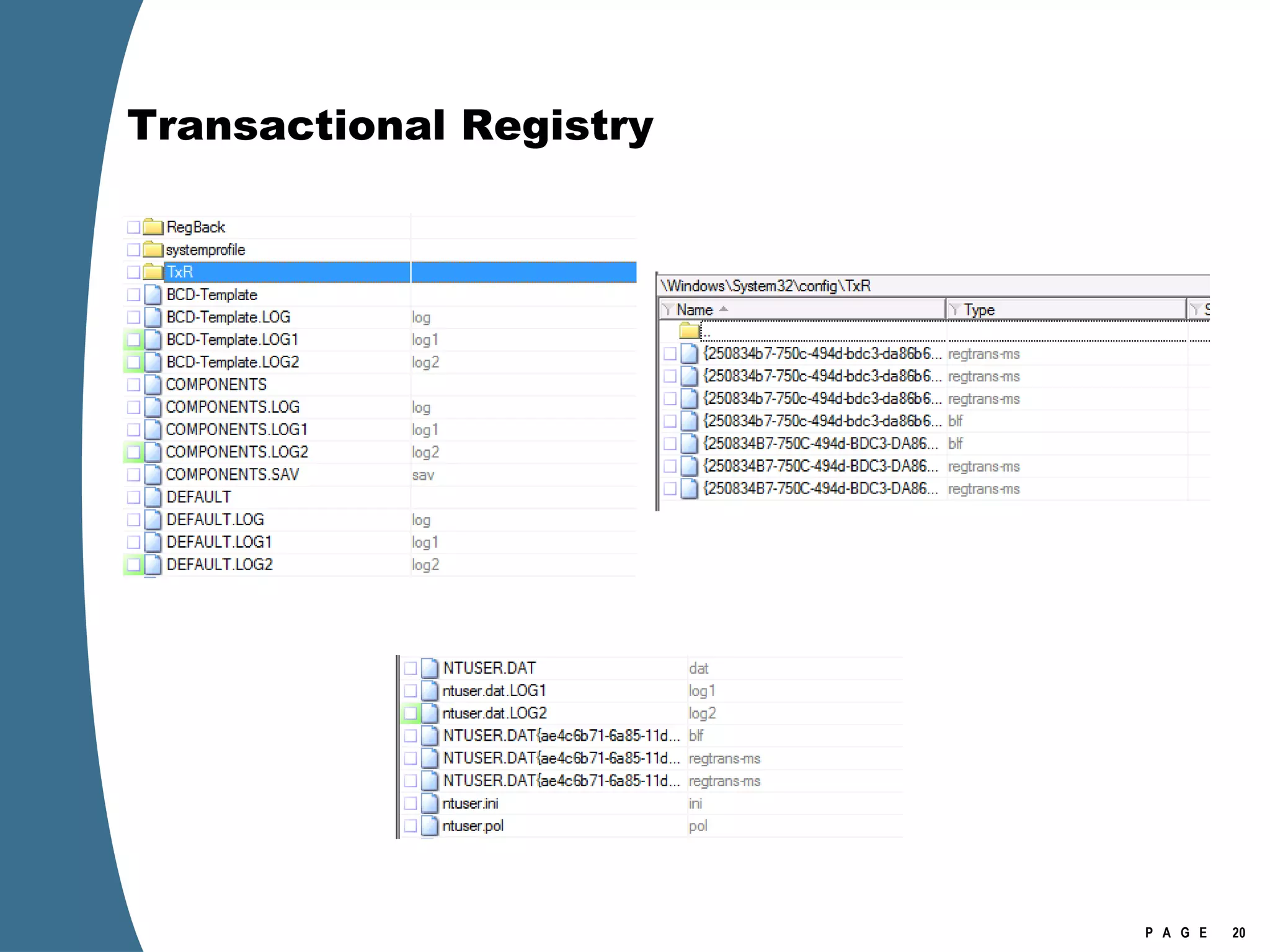 Transactional Registry 