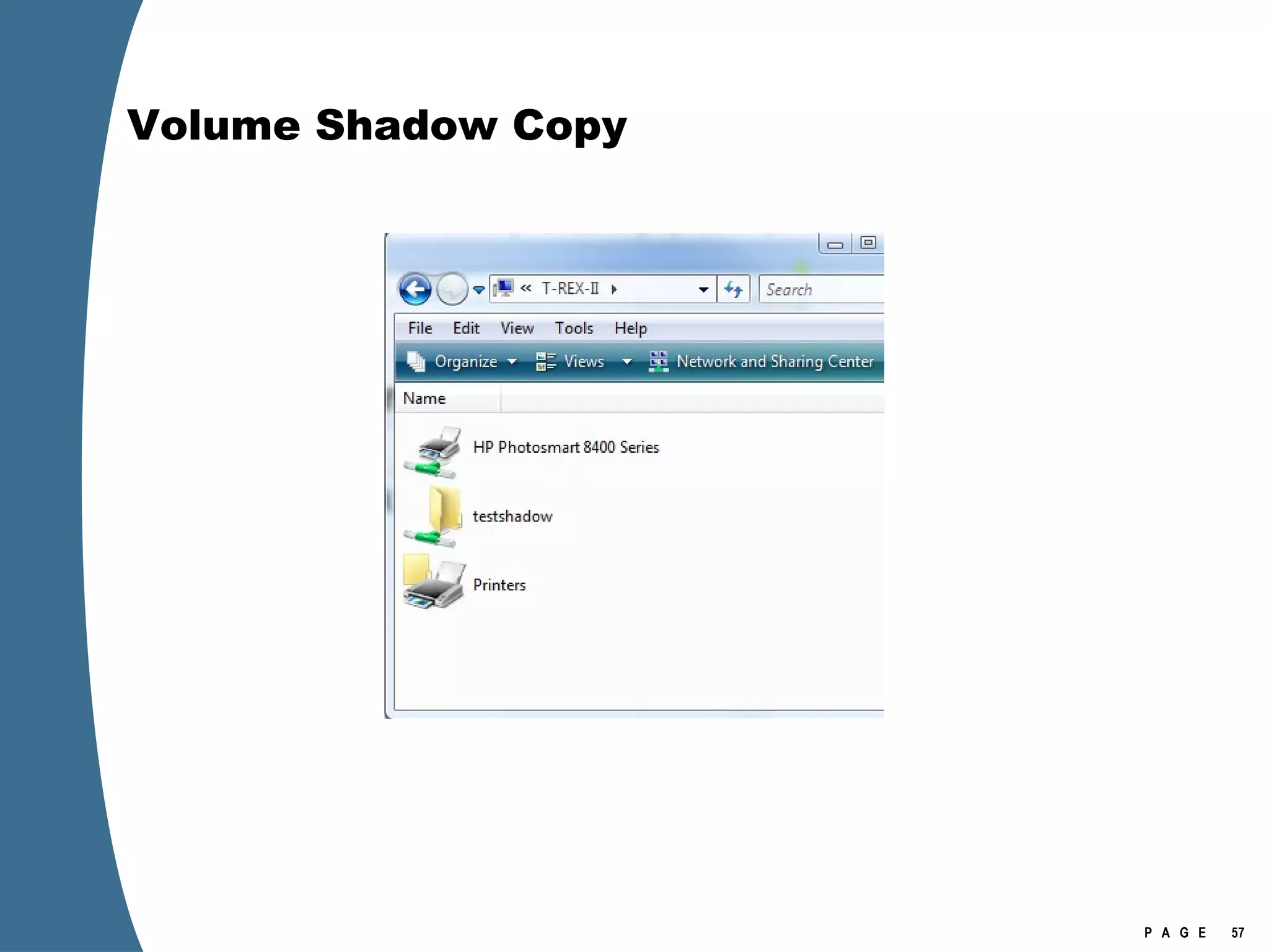 Volume Shadow Copy 