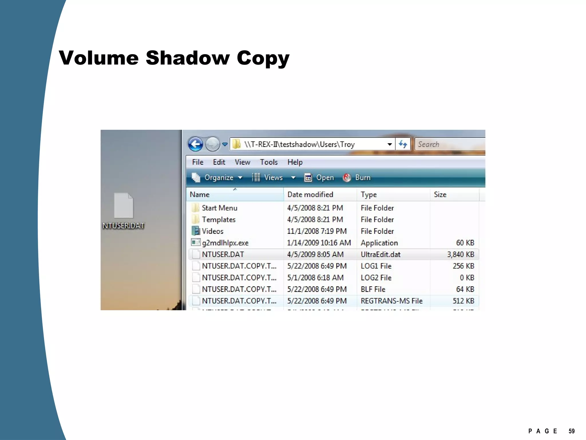 Volume Shadow Copy 