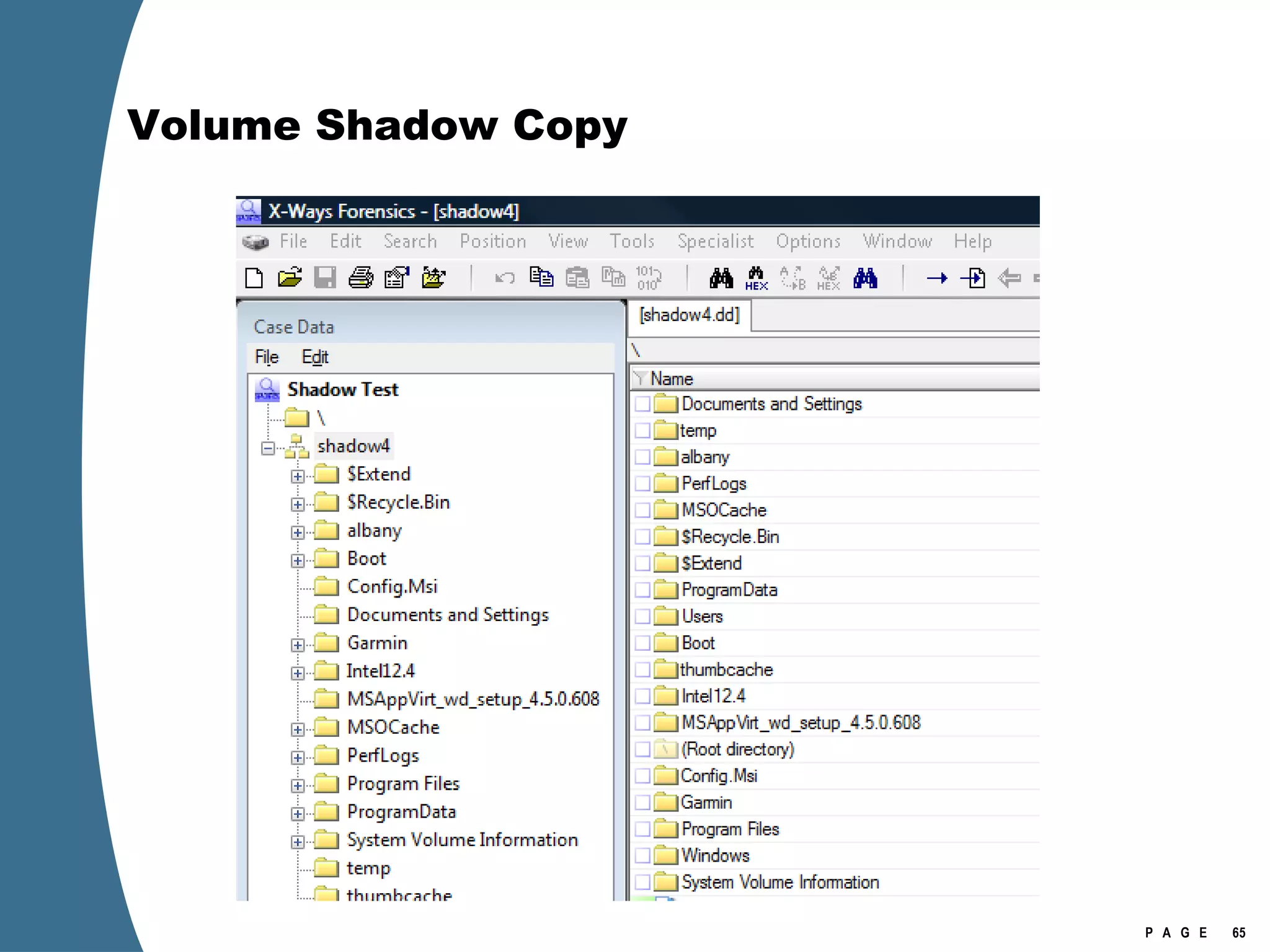 Volume Shadow Copy 