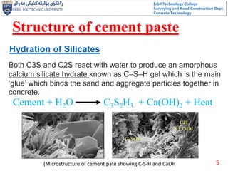Cement Hydration and Types | PDF