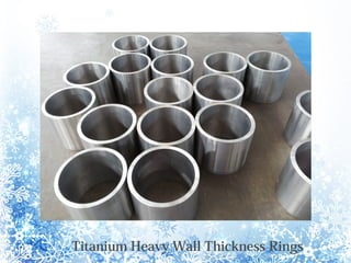 Titanium Heavy Wall Thickness Rings
 