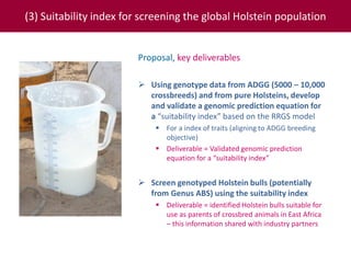 Tropical dairy genomics 