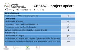African cattle genomic reference resource, SNP assays, and signatures of selection