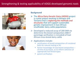 Tropical dairy genomics 