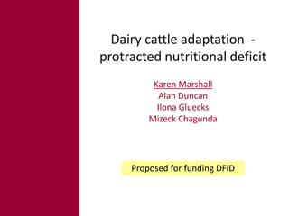 Tropical dairy genomics 