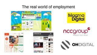The real world of employment
 