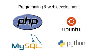Programming & web development
 