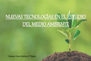 NUEVAS TECNOLOGÍAS EN EL ESTUDIO
DEL MEDIO AMBIENTE
Ruben Cerro Muñoz 2º Bach
 