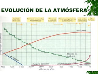EVOLUCIÓN DE LA ATMÓSFERA
 
