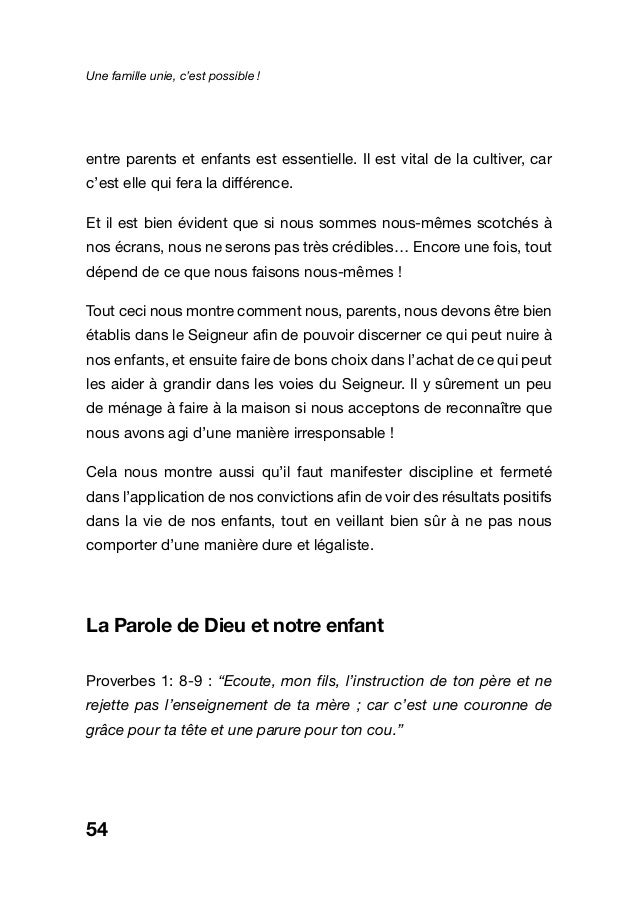 Une Famille Unie C Est Possible French
