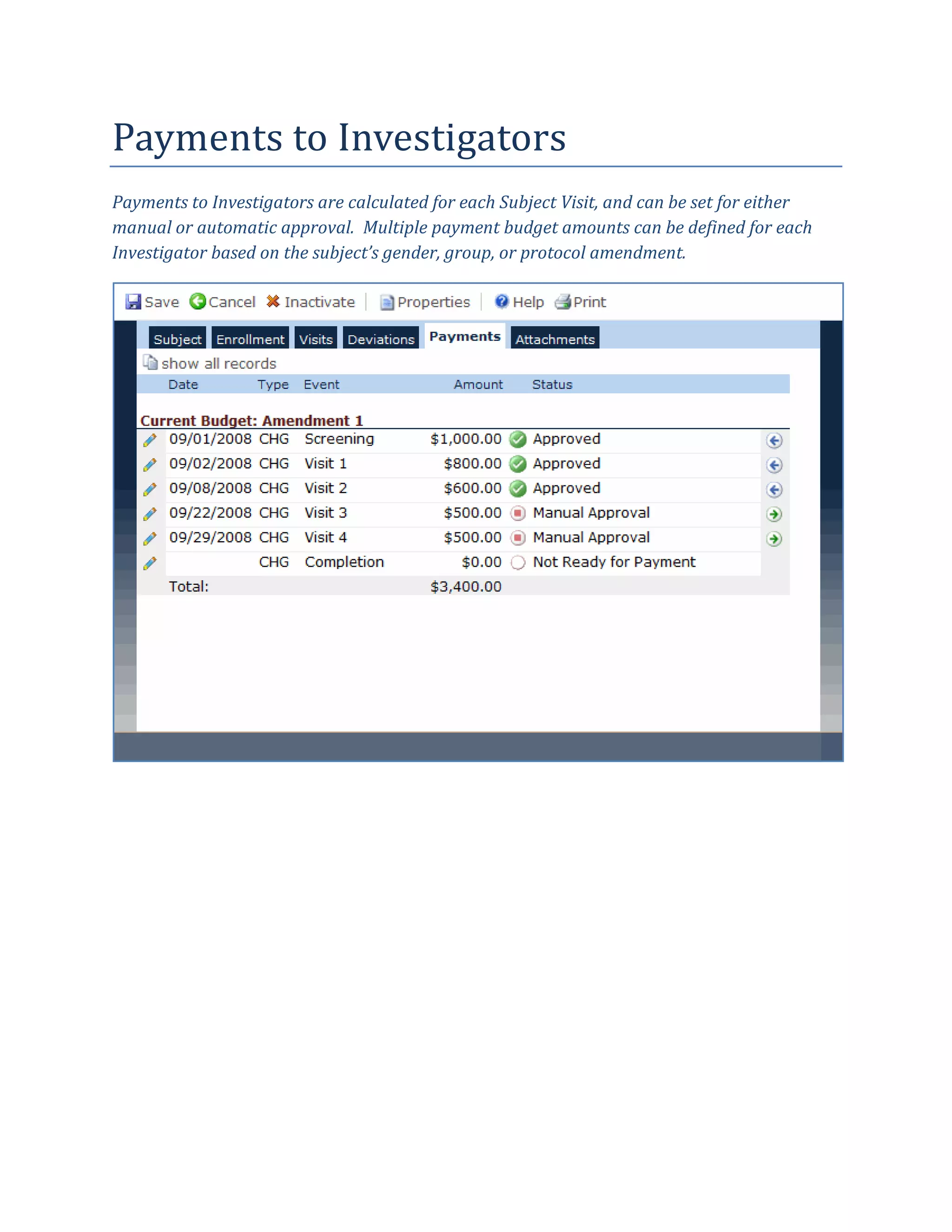 CTMS Screen Shots Updated 11 10 09